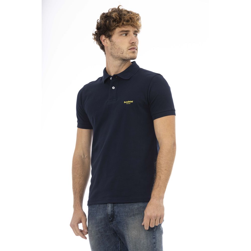 Baldinini Trend Blaues Baumwoll-Herren-Polo