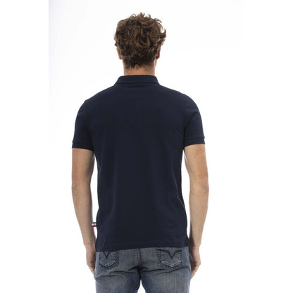 Baldinini Trend Blaues Baumwoll-Herren-Polo