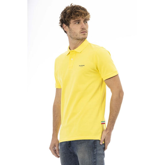 Baldinini Trend Gelbes Herren-Poloshirt aus Baumwolle