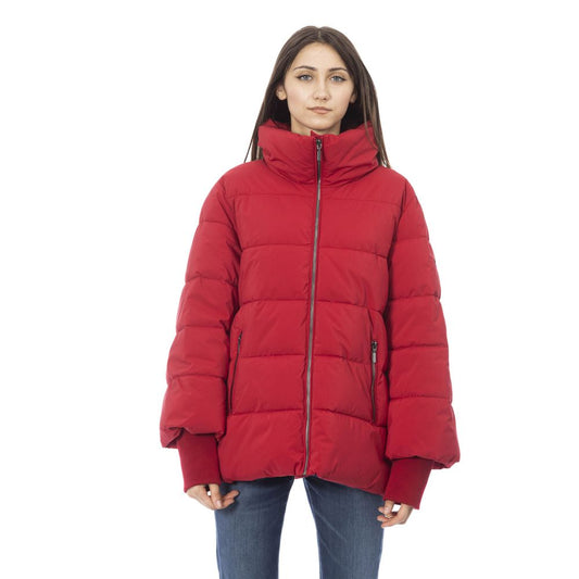 Baldinini Trend Rote Polyamid Damenjacke