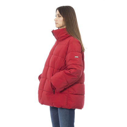 Baldinini Trend Rote Polyamid Damenjacke