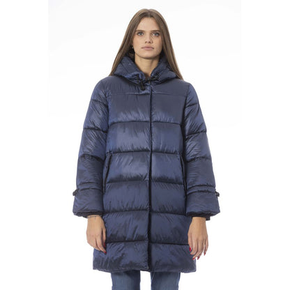 Baldinini Trend Hellblaue Nylon Damenjacke