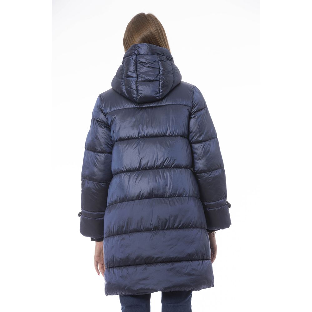 Baldinini Trend Hellblaue Nylon Damenjacke