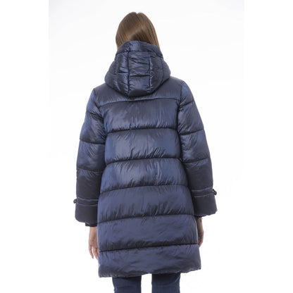 Baldinini Trend Hellblaue Nylon Damenjacke