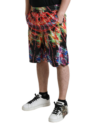 Mehrfarbige Luminarie-Print-Bermudashorts für Herren von Dolce &amp; Gabbana