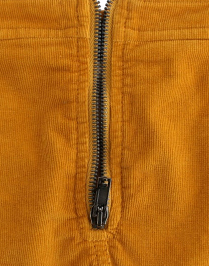 Costume National – Gelber Cord-Minirock