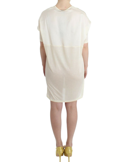 Costume National – Weißes Schlauchkleid aus Modal