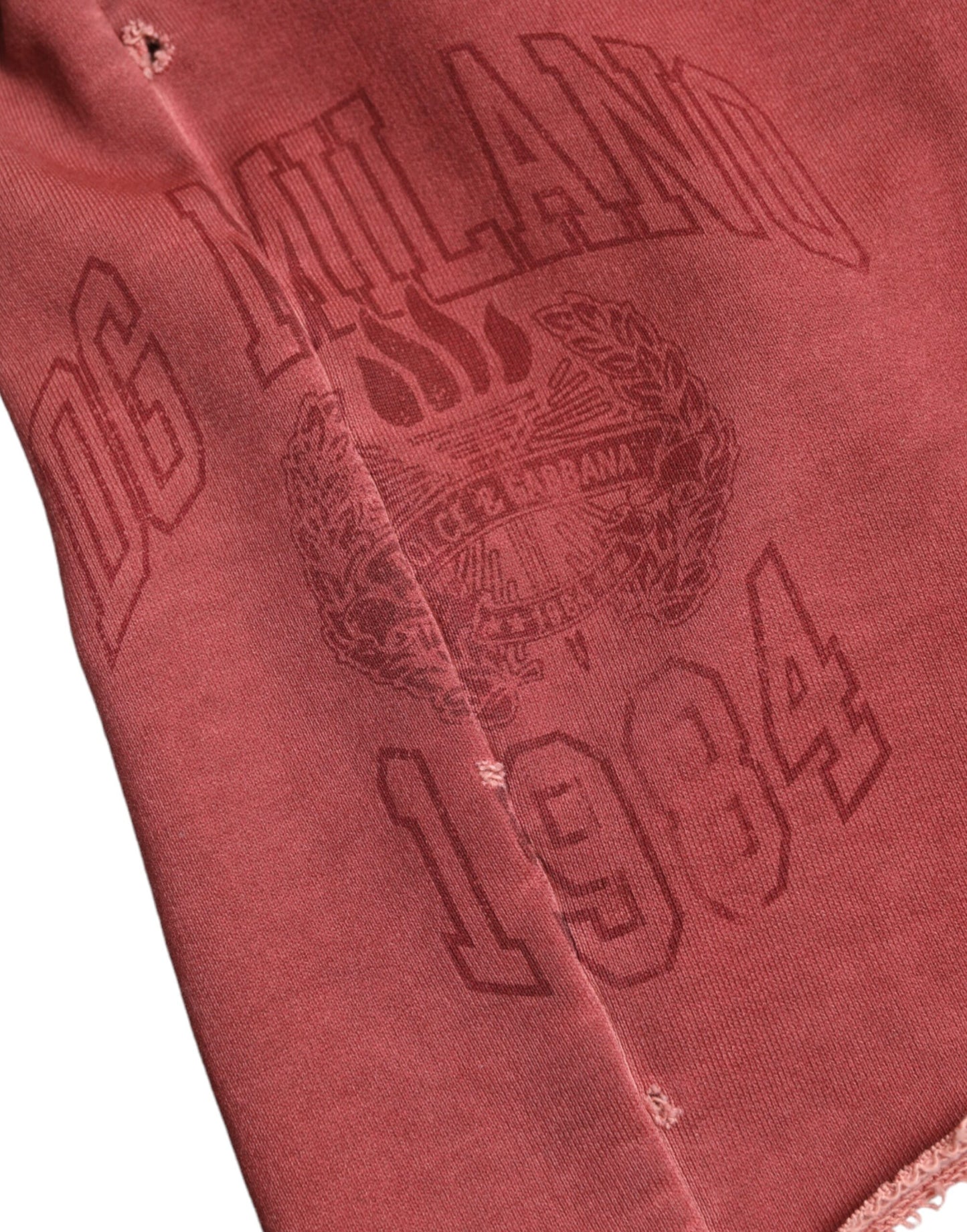 Dolce &amp; Gabbana – Kastanienbraune Sweatshorts aus Baumwolle mit hoher Taille