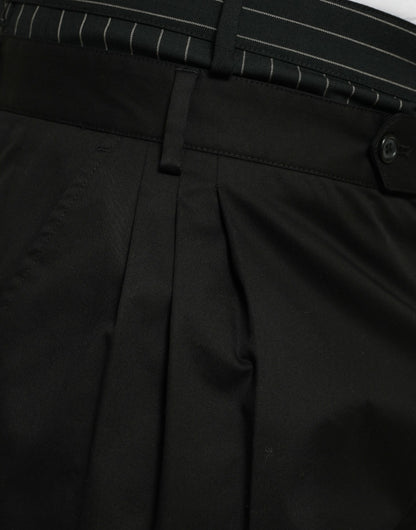 Dolce &amp; Gabbana – Schwarze Cargo-Bermudashorts aus Baumwollstretch