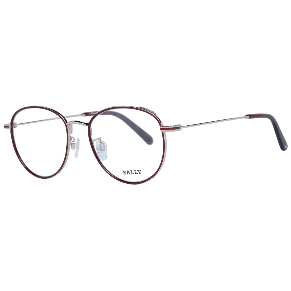 Bally Burgunder Unisex Brillengestell