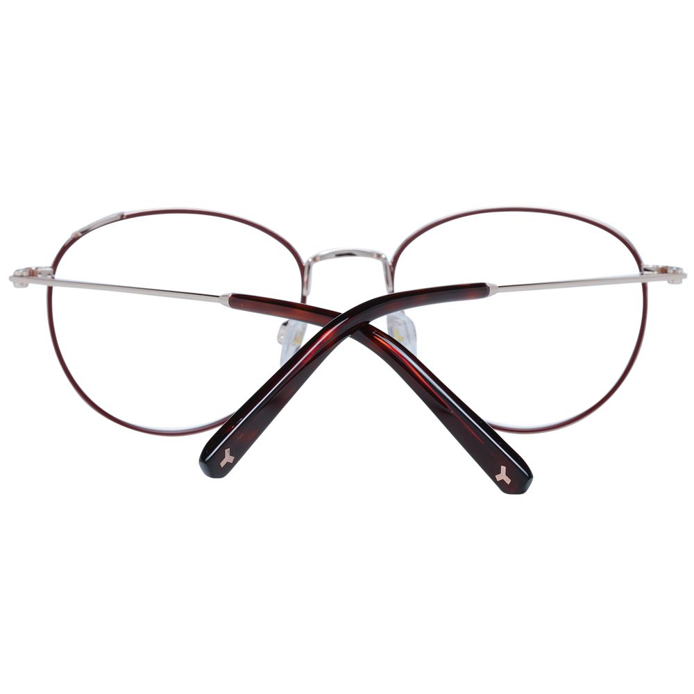 Bally Burgunder Unisex Brillengestell