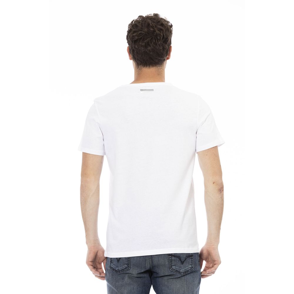 Bikkembergs Weißes Baumwoll-T-Shirt für Herren