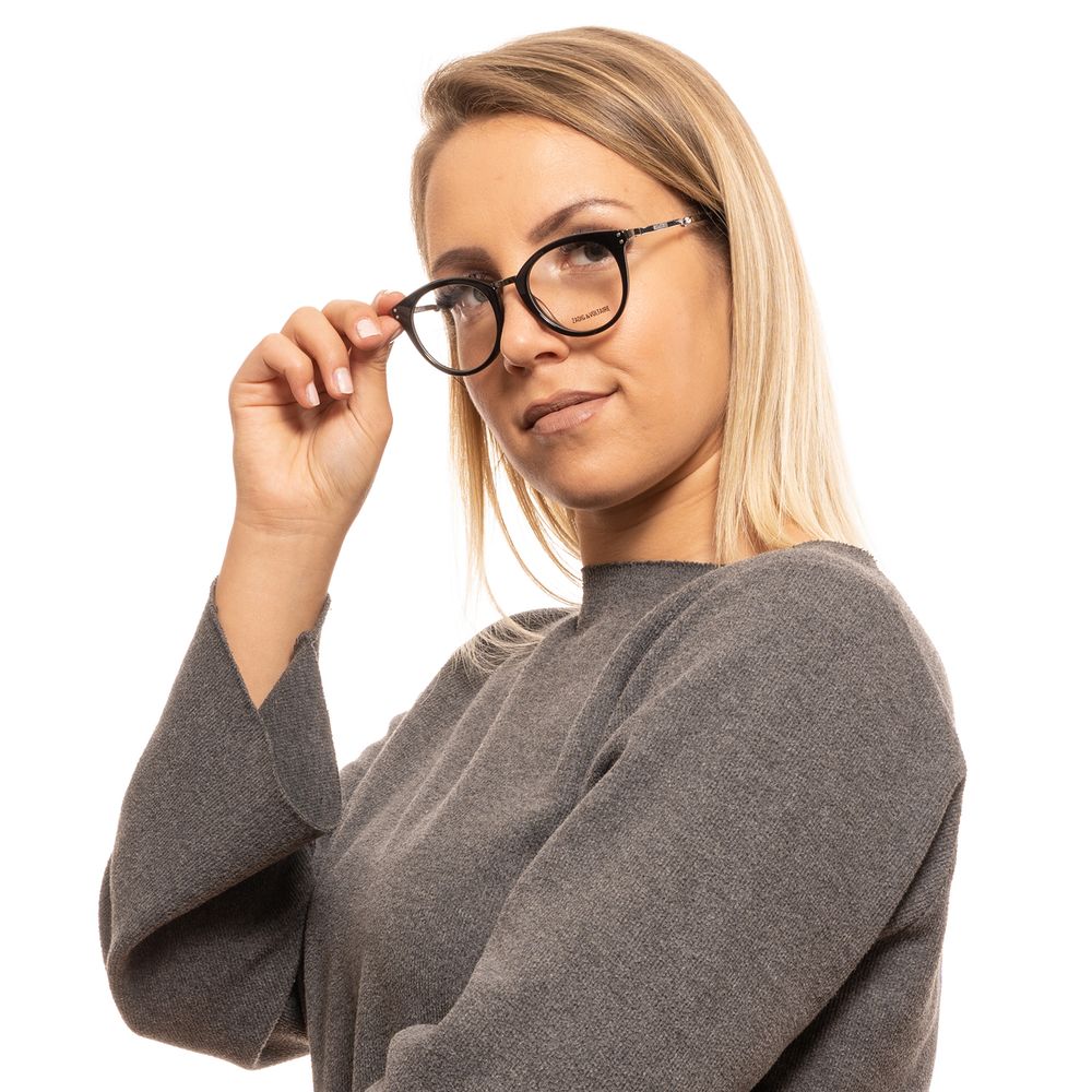 Zadig &amp; Voltaire Schicke runde Unisex-Designerbrille mit Vollrand