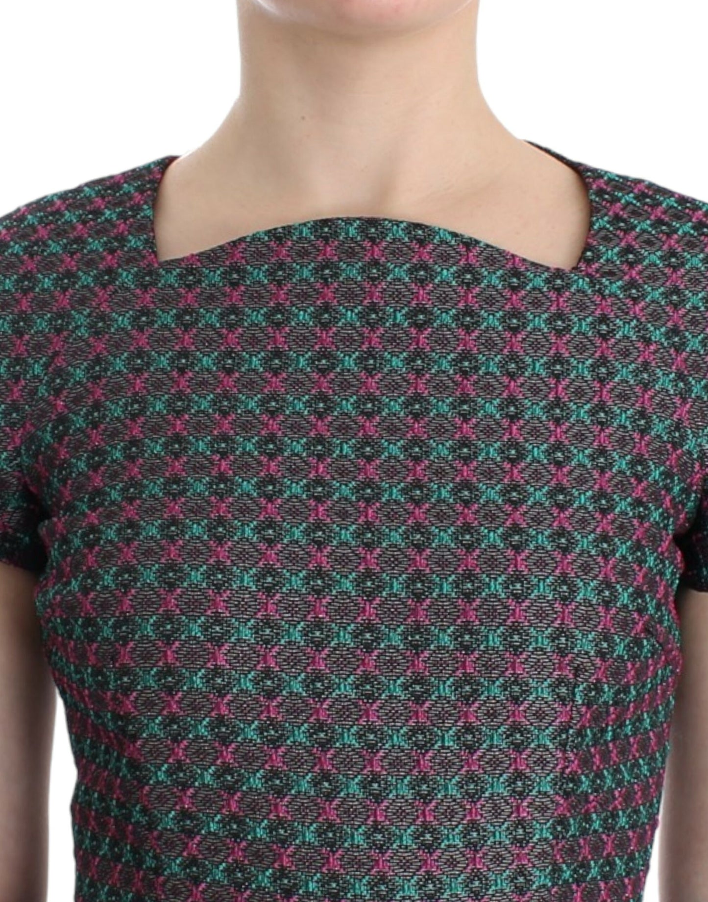 CO|TE Mehrfarbiges Doris Kurzarmkleid