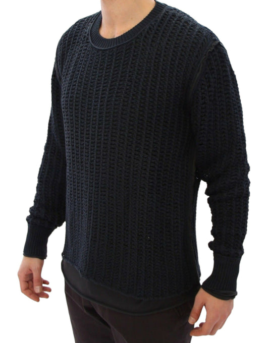 Dolce &amp; Gabbana Blauer Runway Netzpullover Netzpullover