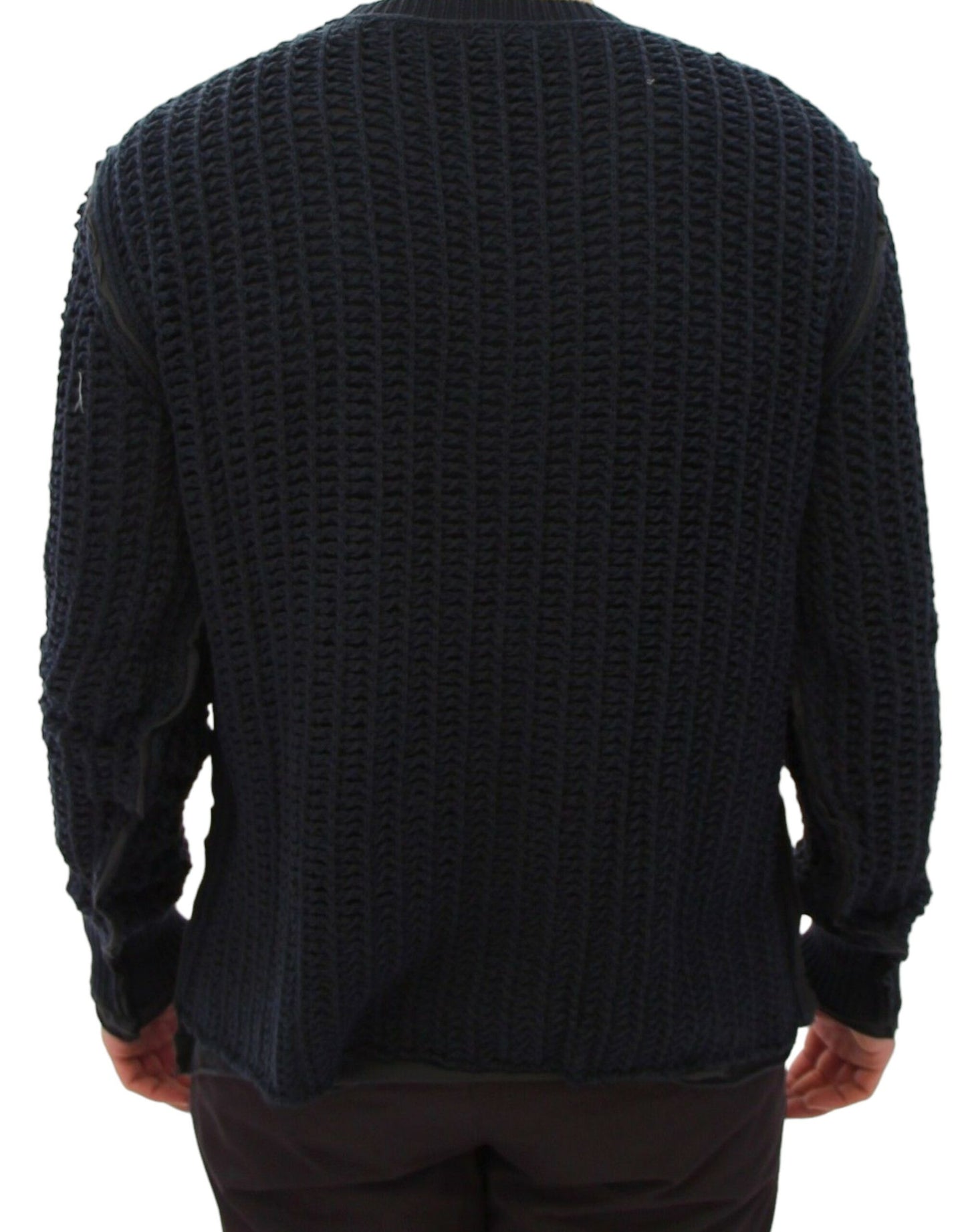 Dolce &amp; Gabbana Blauer Runway Netzpullover Netzpullover