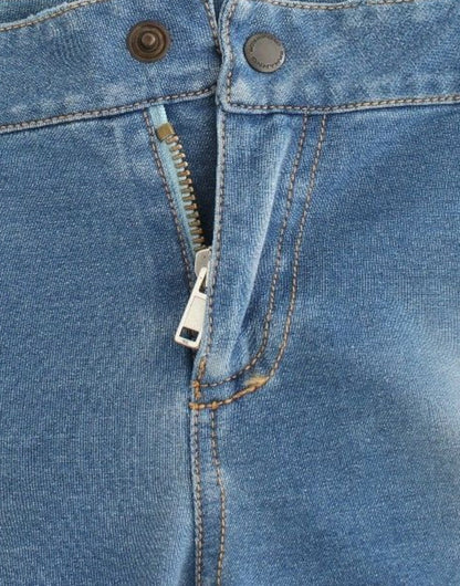 Ermanno Scervino Beachwear Blue Jeans Caprihose verkürzt