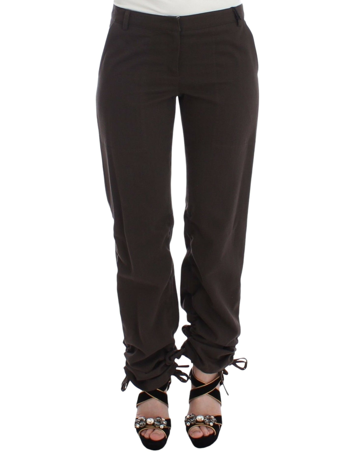 Ermanno Scervino Braune Chinos Casual Anzughosen Khakis
