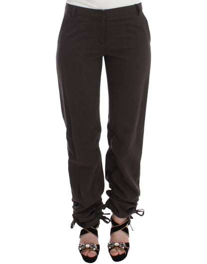 Ermanno Scervino Braune Chinos Casual Anzughosen Khakis