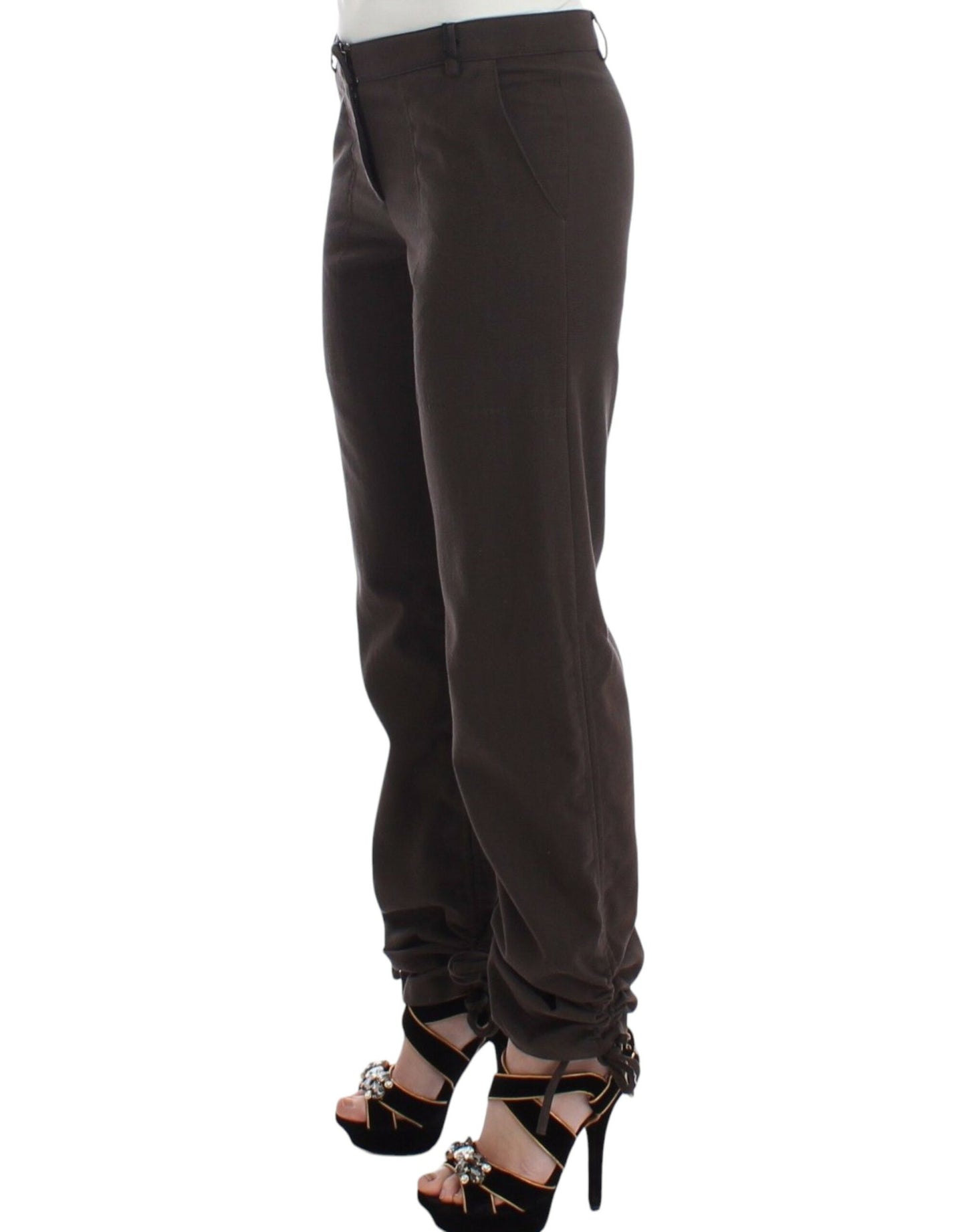 Ermanno Scervino Braune Chinos Casual Anzughosen Khakis