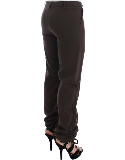 Ermanno Scervino Braune Chinos Casual Anzughosen Khakis