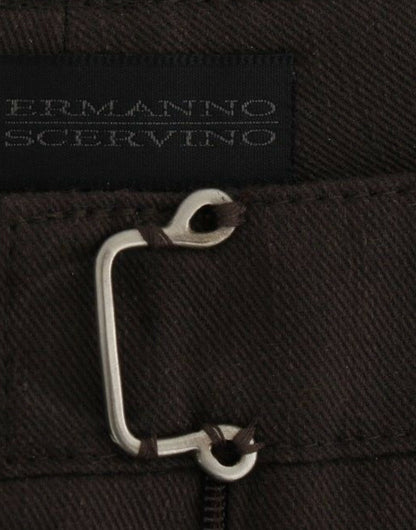 Ermanno Scervino Braune Chinos Casual Anzughosen Khakis