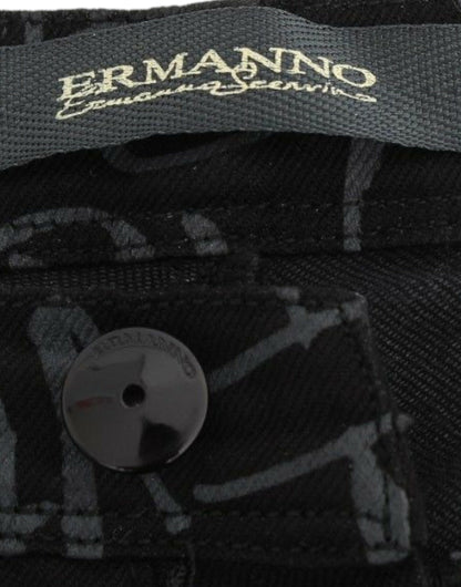 بنطلون جينز ضيق أسود من Ermanno Scervino
