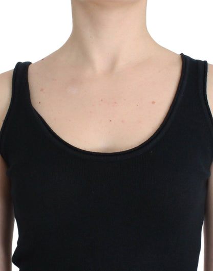 Ermanno Scervino Schwarzer Strickpullover, 100 % Kaschmir