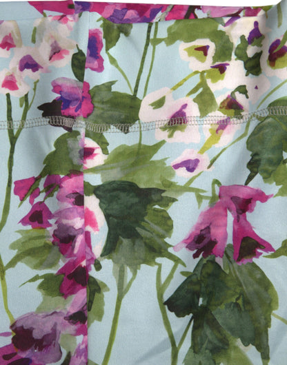 Dolce &amp; Gabbana Leggings mit mehrfarbigem Blumenmuster und hoher Taille