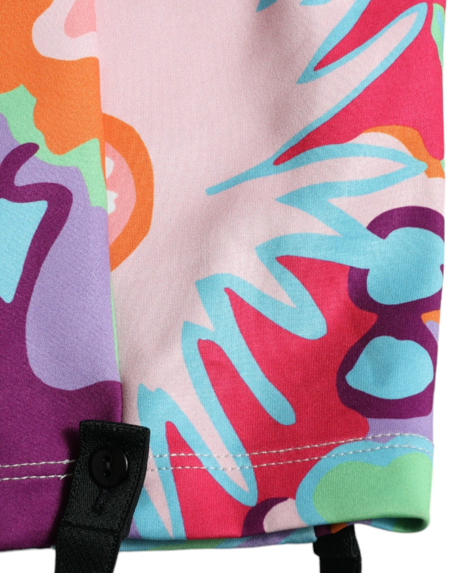 Dolce &amp; Gabbana Leggings mit mehrfarbigem Blumenmuster und hoher Taille