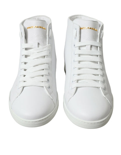 Dolce &amp; Gabbana Weiße Saint Tropez High Top Herren Sneakers Schuhe