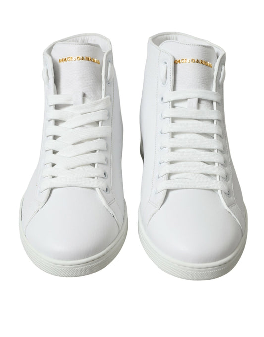 Dolce &amp; Gabbana Weiße Saint Tropez High Top Herren Sneakers Schuhe