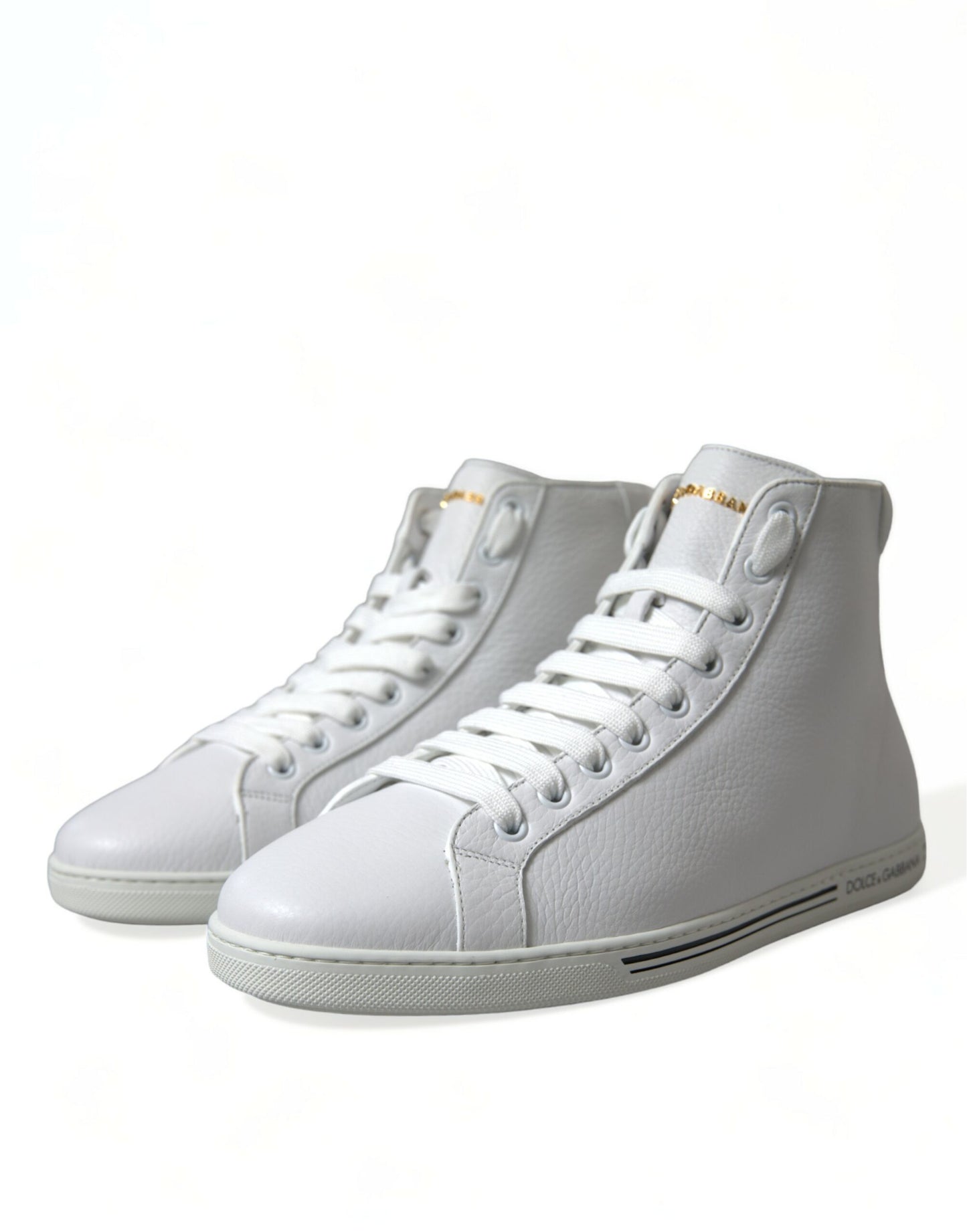 Dolce &amp; Gabbana Weiße Saint Tropez High Top Herren Sneakers Schuhe