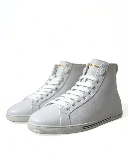 Dolce &amp; Gabbana Weiße Saint Tropez High Top Herren Sneakers Schuhe