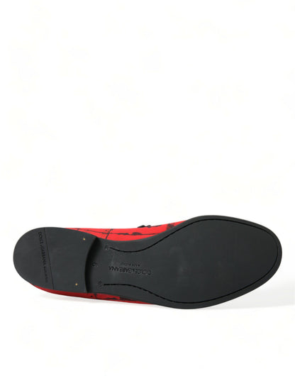 Dolce &amp; Gabbana – Torero – Loafer in Rot und Schwarz Herrenschuhe