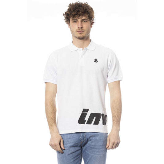 Invicta Weißes Herren-Poloshirt aus Baumwolle