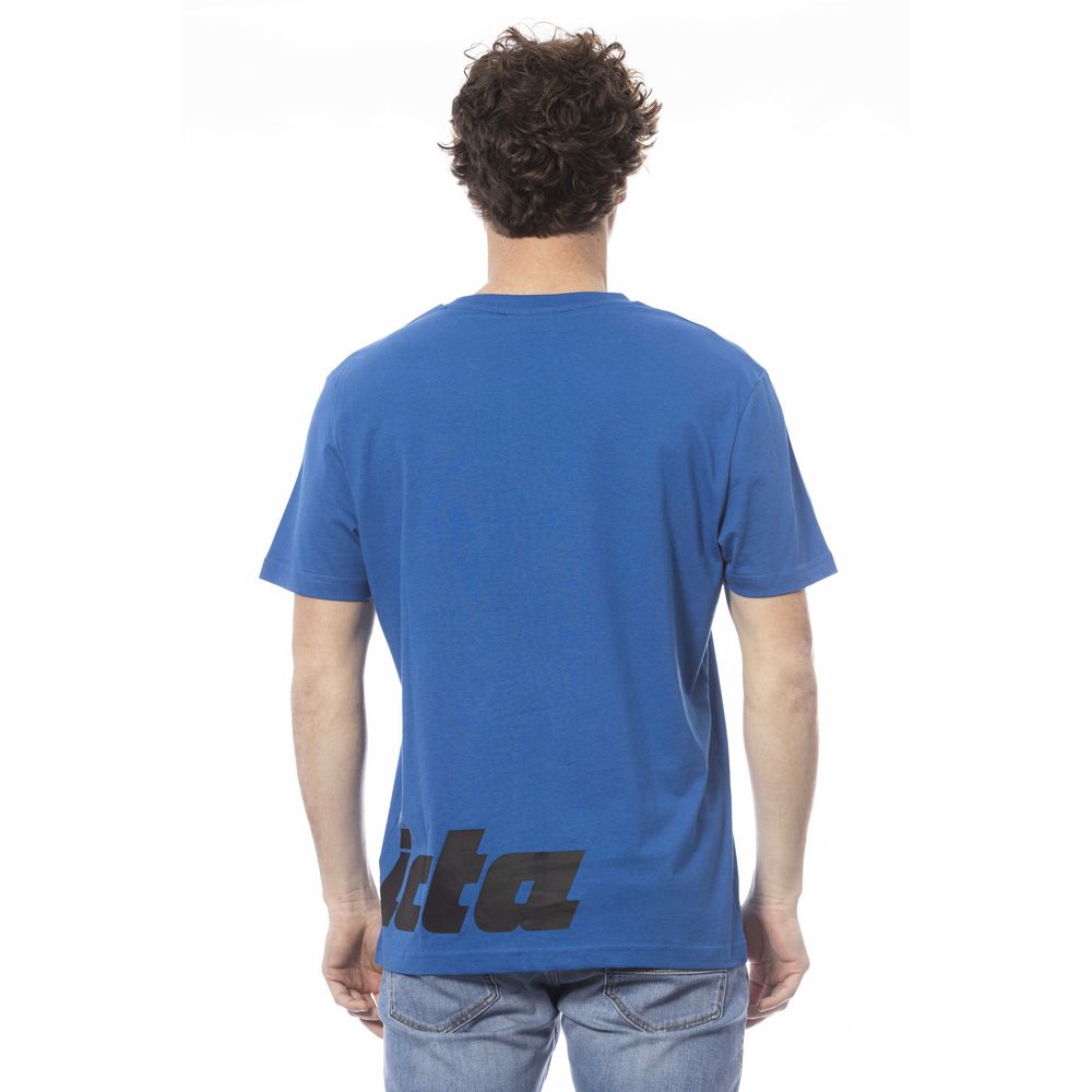 Invicta Blaues Baumwoll-T-Shirt für Herren