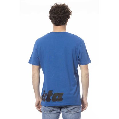 Invicta Blaues Baumwoll-T-Shirt für Herren
