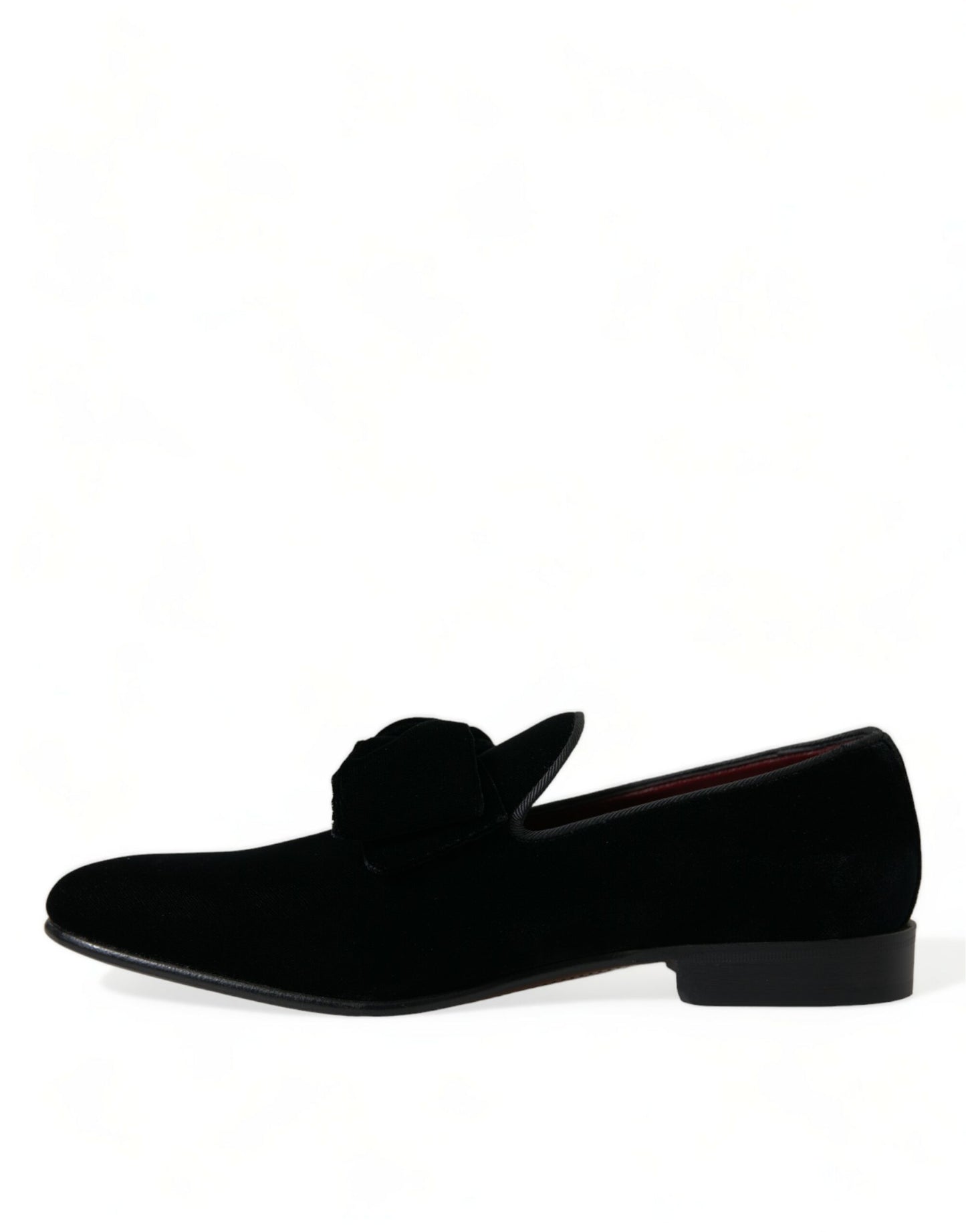 Dolce &amp; Gabbana – Schwarze Loafer aus Samt für formelle Anlässe