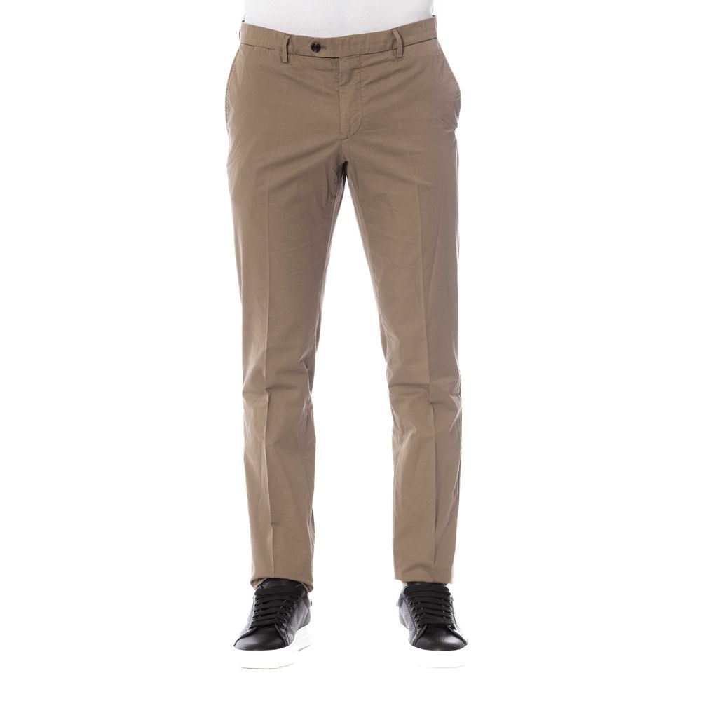 Trussardi Braune Herrenhose aus Baumwolle