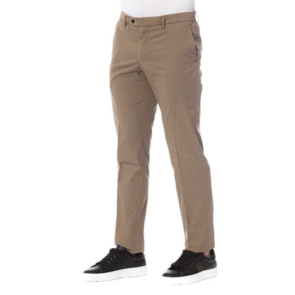 Trussardi Braune Herrenhose aus Baumwolle