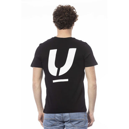 Ungaro Sport Schwarzes Herren-T-Shirt aus Baumwolle