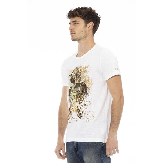 Trussardi Action Weißes Baumwoll-T-Shirt für Herren