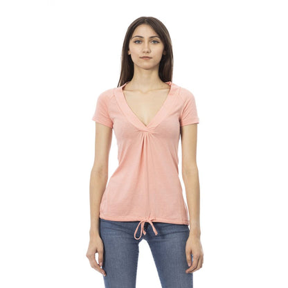 Trussardi Action Mehrfarbiges Baumwoll-T-Shirt für Damen