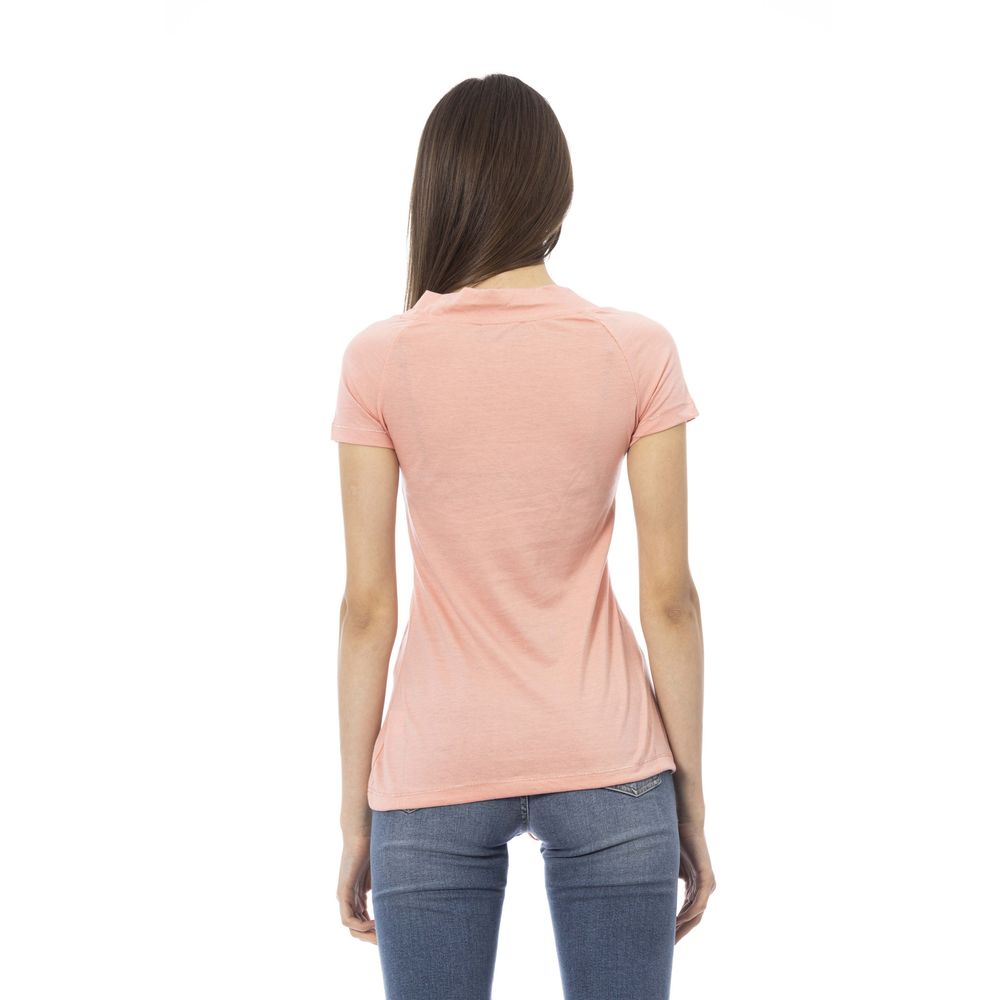Trussardi Action Mehrfarbiges Baumwoll-T-Shirt für Damen
