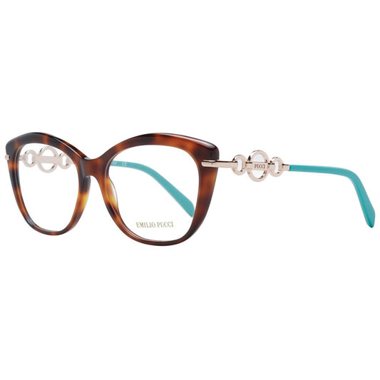 Emilio Pucci Braune Damen-Brillenfassung