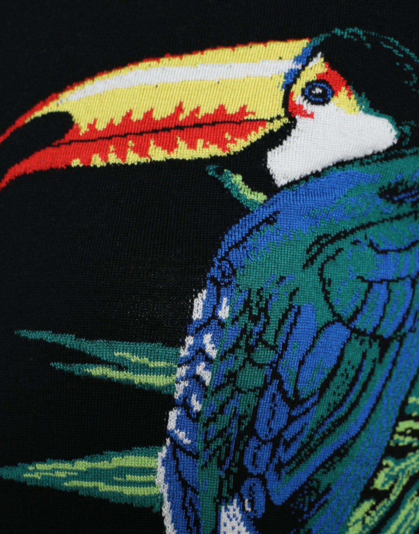 Dolce &amp; Gabbana – Langärmliger Cardigan aus schwarzer Vogelwolle