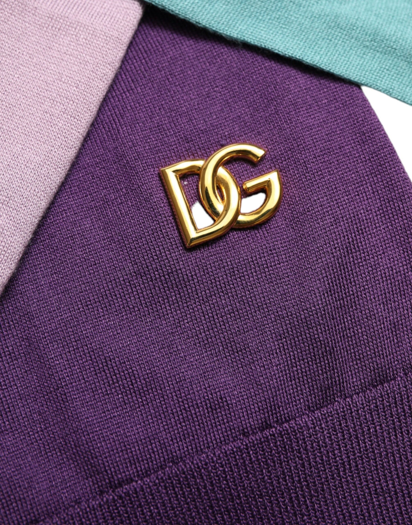 Dolce &amp; Gabbana – Mehrfarbiger Pullover mit Schleifenverschluss