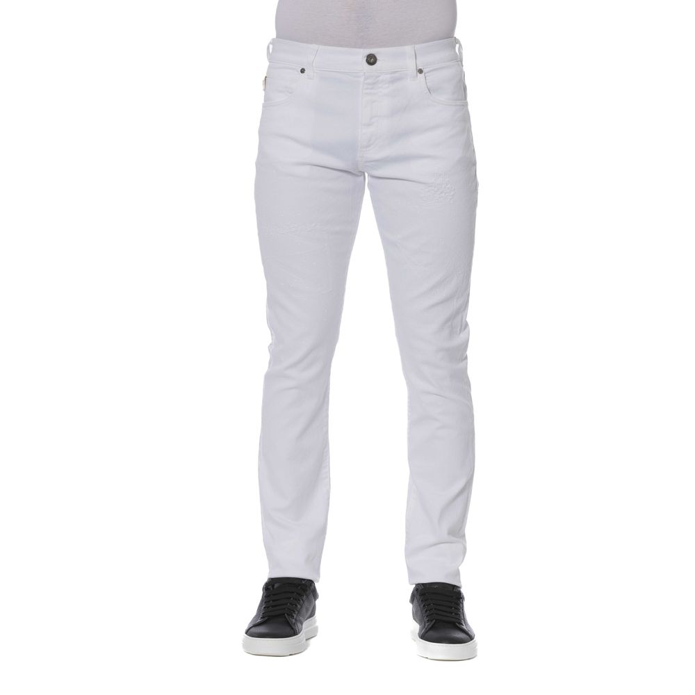Trussardi Jeans Weiße Baumwolle Herren Jeans