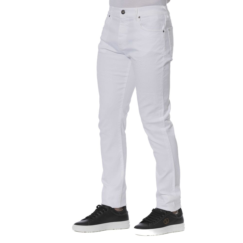 Trussardi Jeans Weiße Baumwolle Herren Jeans